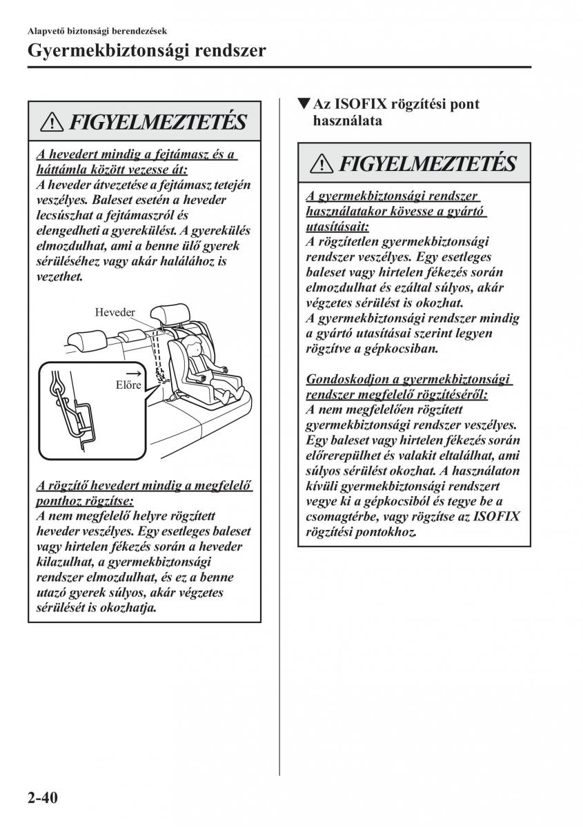 Mazda CX 5 Kezelesi utmutato / page 55