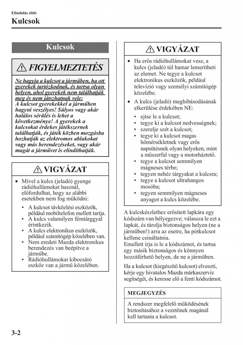 Mazda CX 5 Kezelesi utmutato / page 75