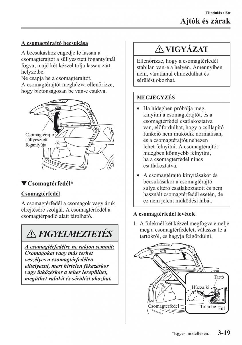 Mazda CX 5 Kezelesi utmutato / page 92