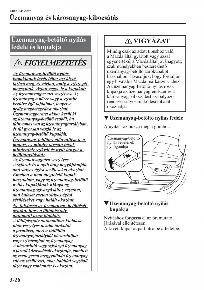 Mazda CX 5 Kezelesi utmutato / page 99