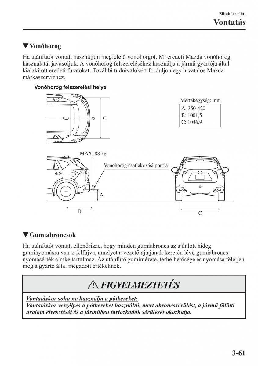 Mazda CX 5 Kezelesi utmutato / page 134