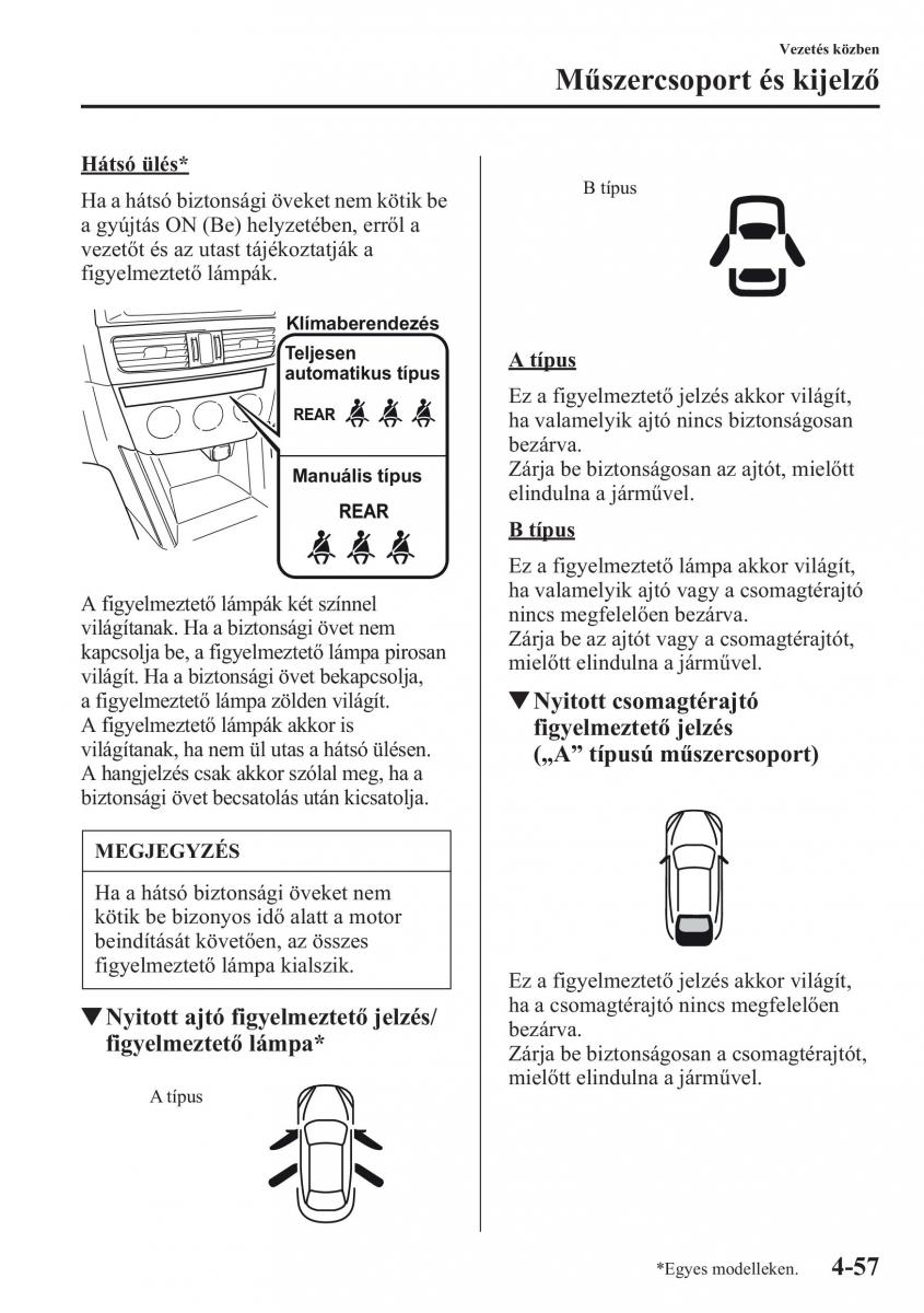 Mazda CX 5 Kezelesi utmutato / page 194