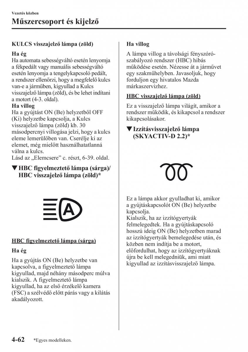 Mazda CX 5 Kezelesi utmutato / page 199