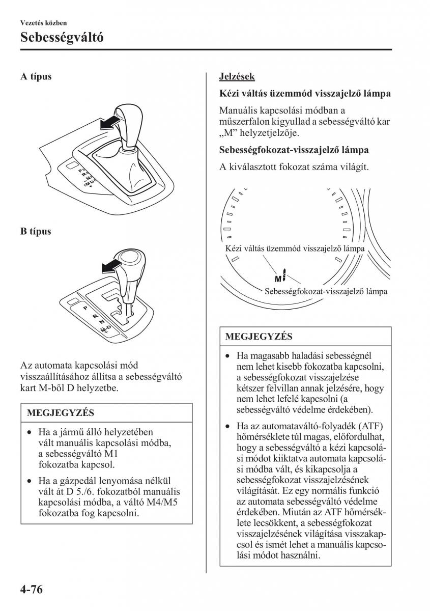 Mazda CX 5 Kezelesi utmutato / page 213