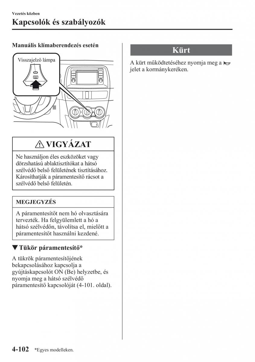 Mazda CX 5 Kezelesi utmutato / page 239