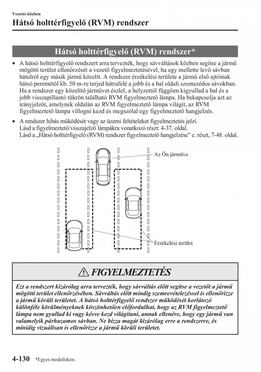 Mazda CX 5 Kezelesi utmutato / page 267