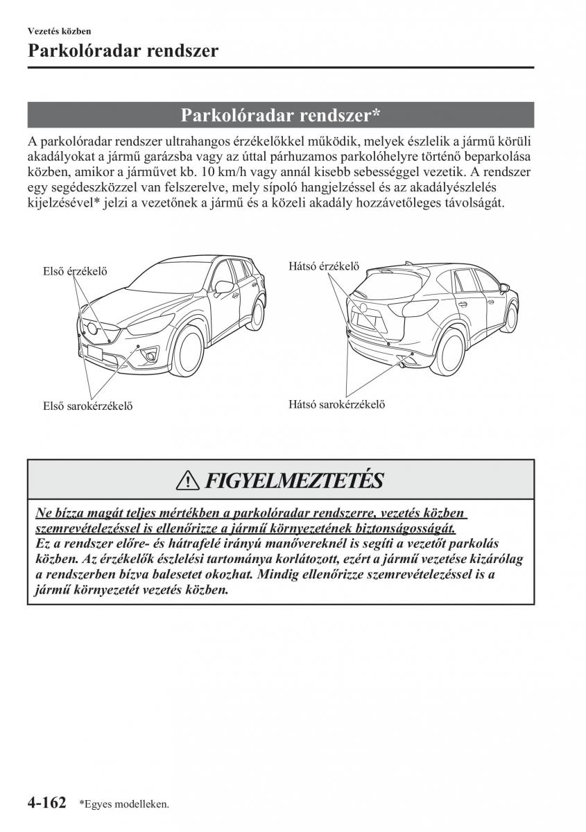 Mazda CX 5 Kezelesi utmutato / page 299