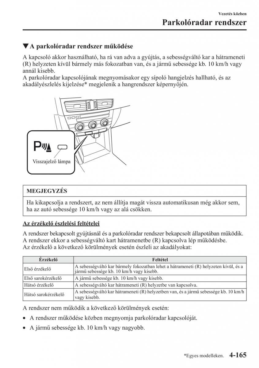 Mazda CX 5 Kezelesi utmutato / page 302