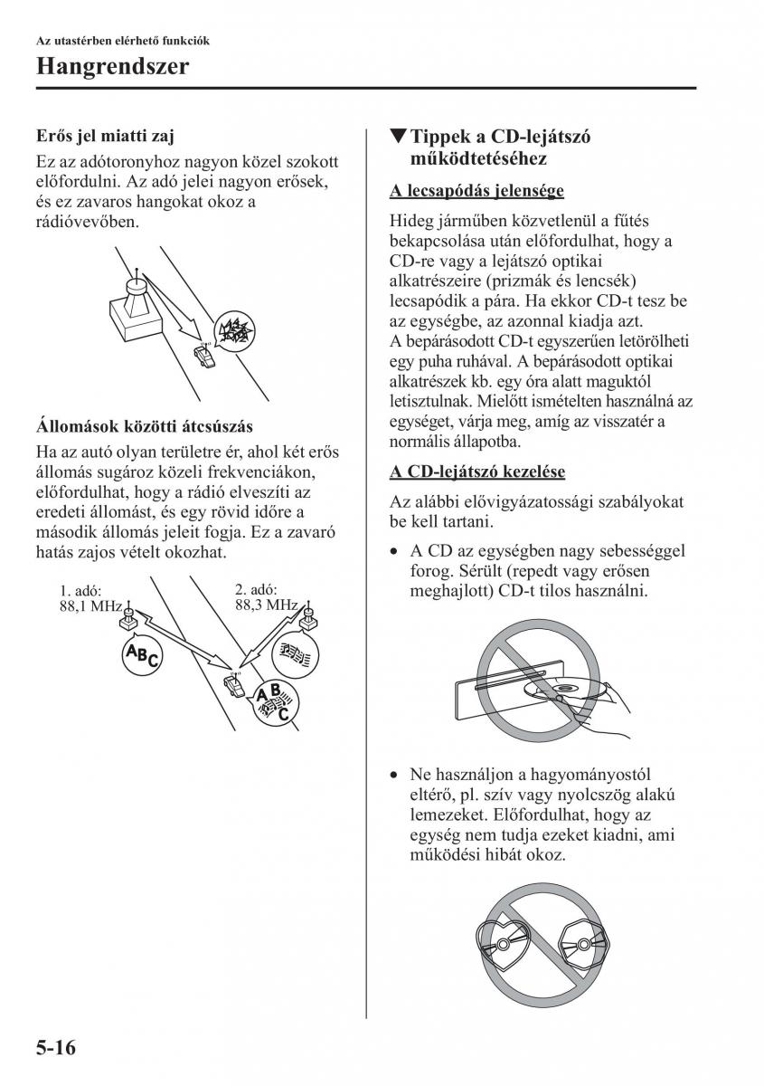 Mazda CX 5 Kezelesi utmutato / page 323