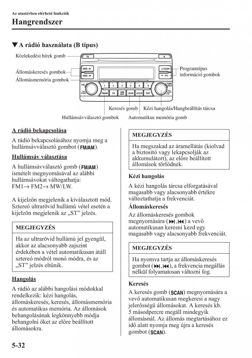 Mazda CX 5 Kezelesi utmutato / page 339