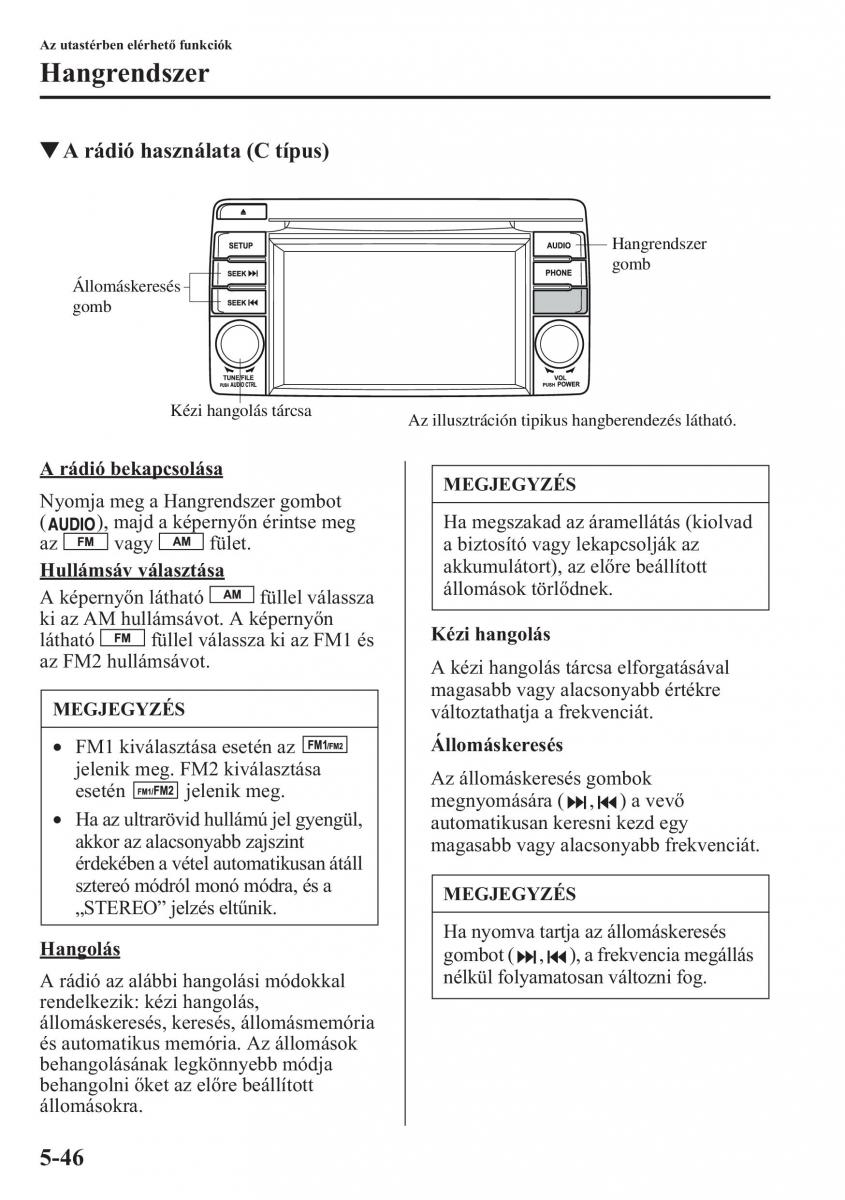 Mazda CX 5 Kezelesi utmutato / page 353