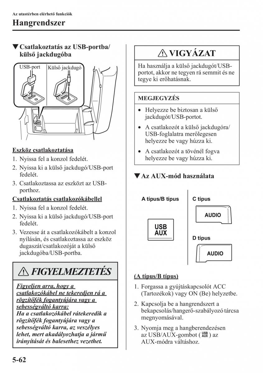 Mazda CX 5 Kezelesi utmutato / page 369