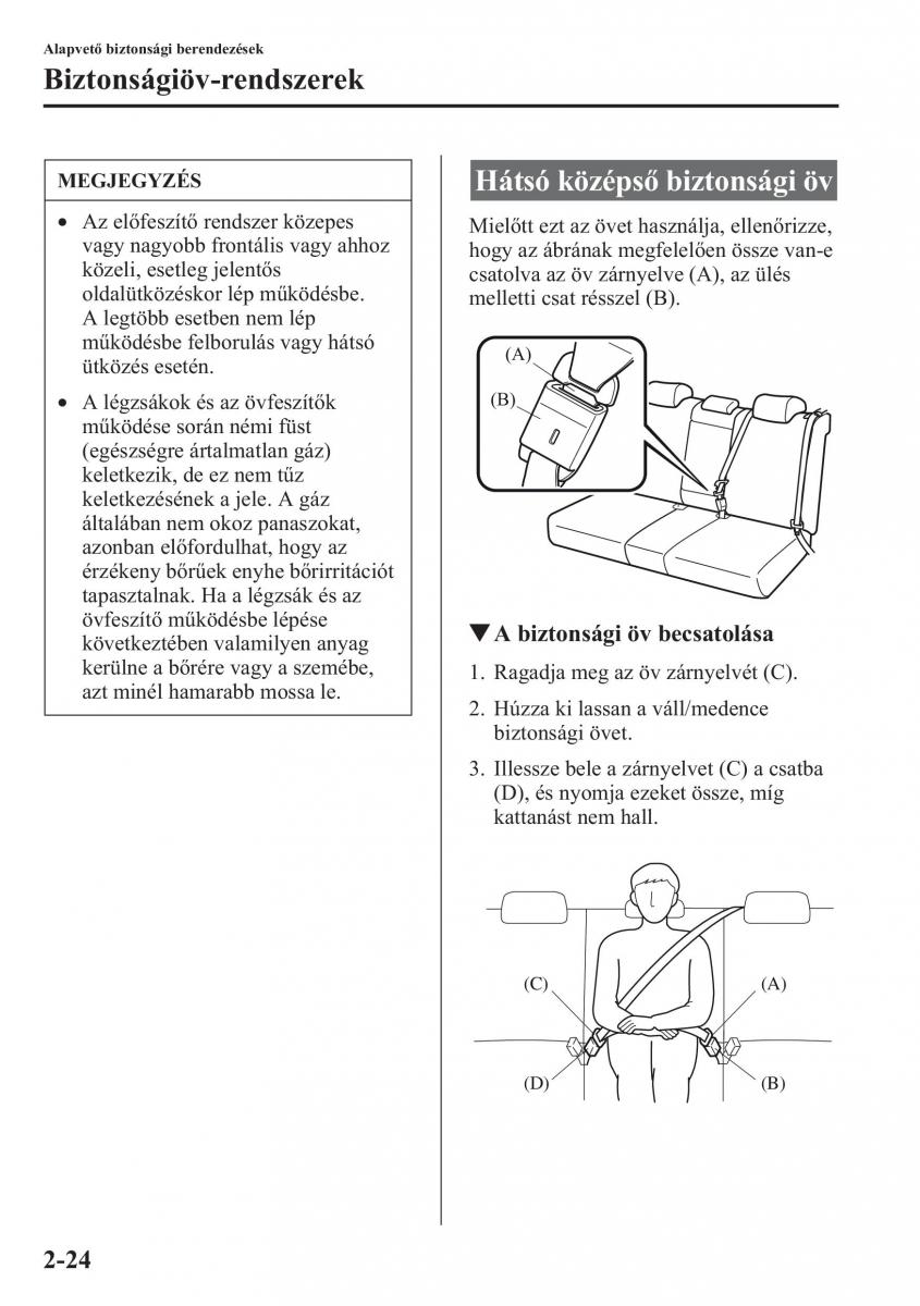 Mazda CX 5 Kezelesi utmutato / page 39