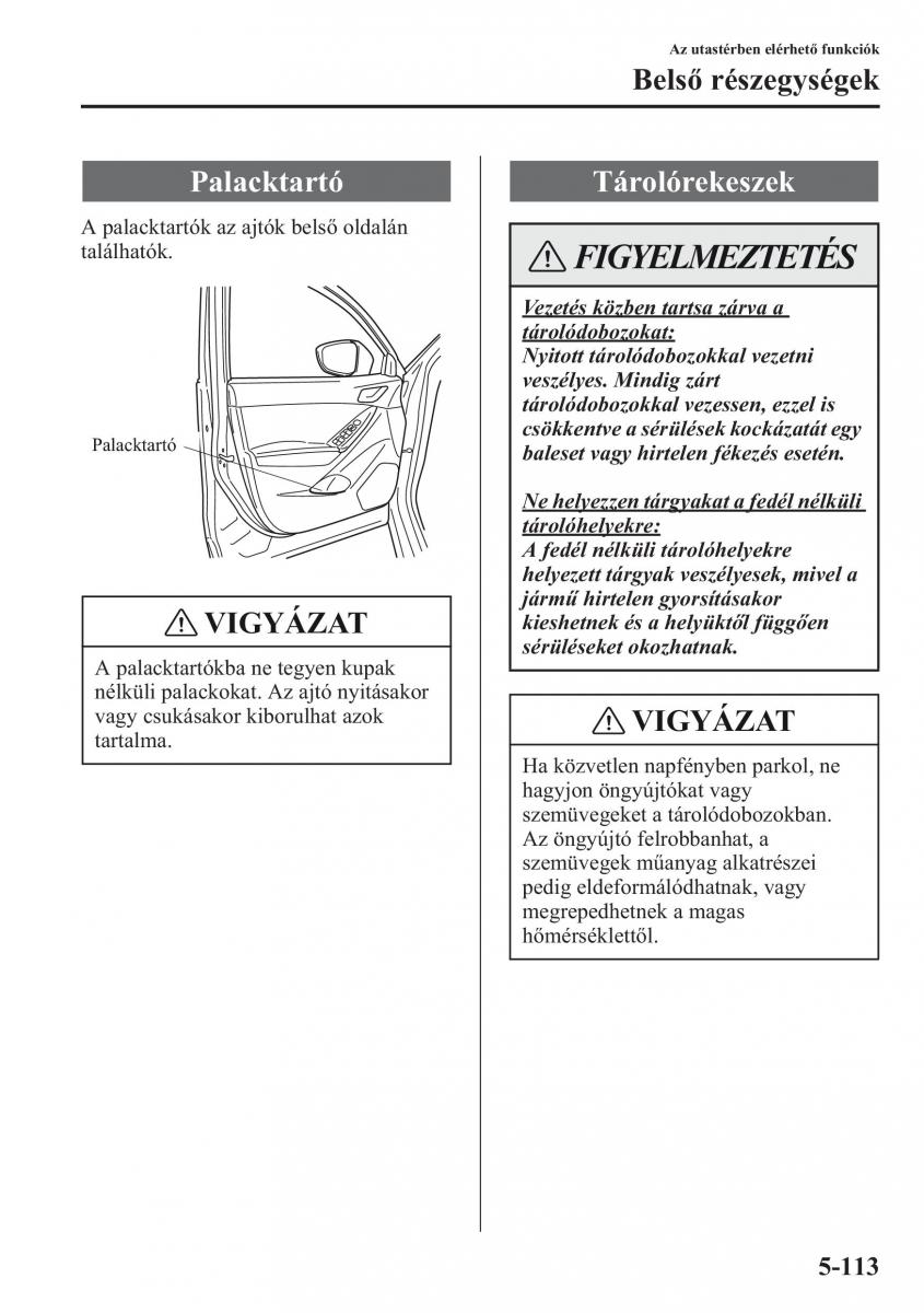 Mazda CX 5 Kezelesi utmutato / page 420