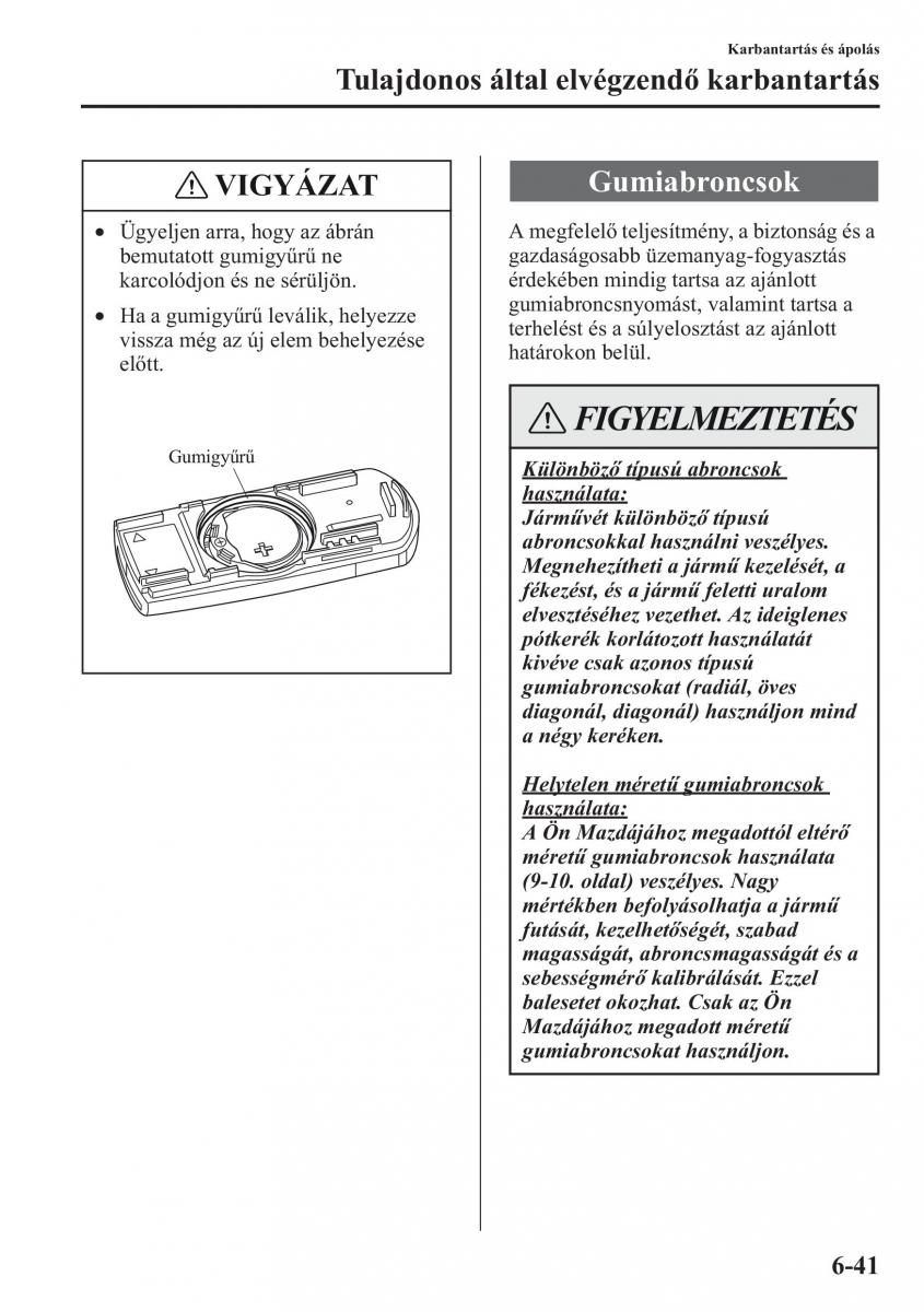 Mazda CX 5 Kezelesi utmutato / page 466