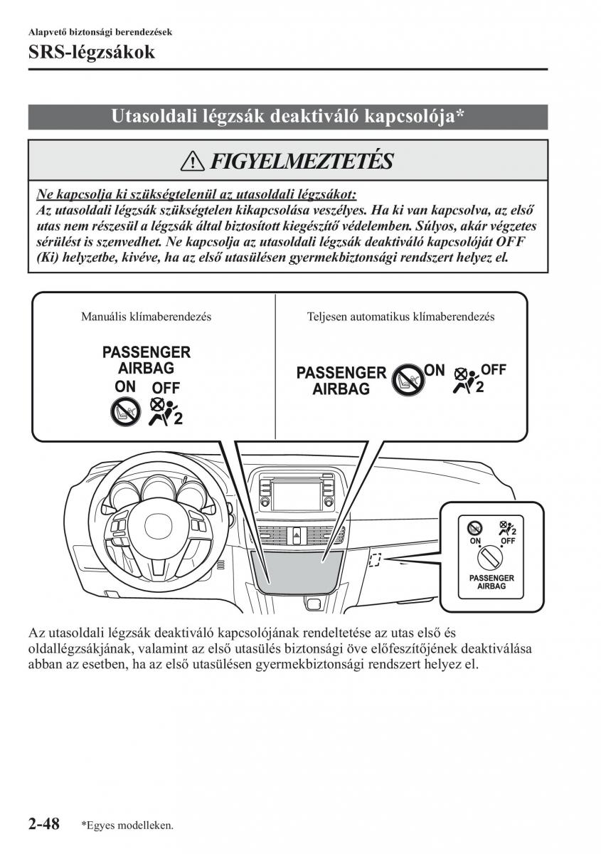 Mazda CX 5 Kezelesi utmutato / page 63