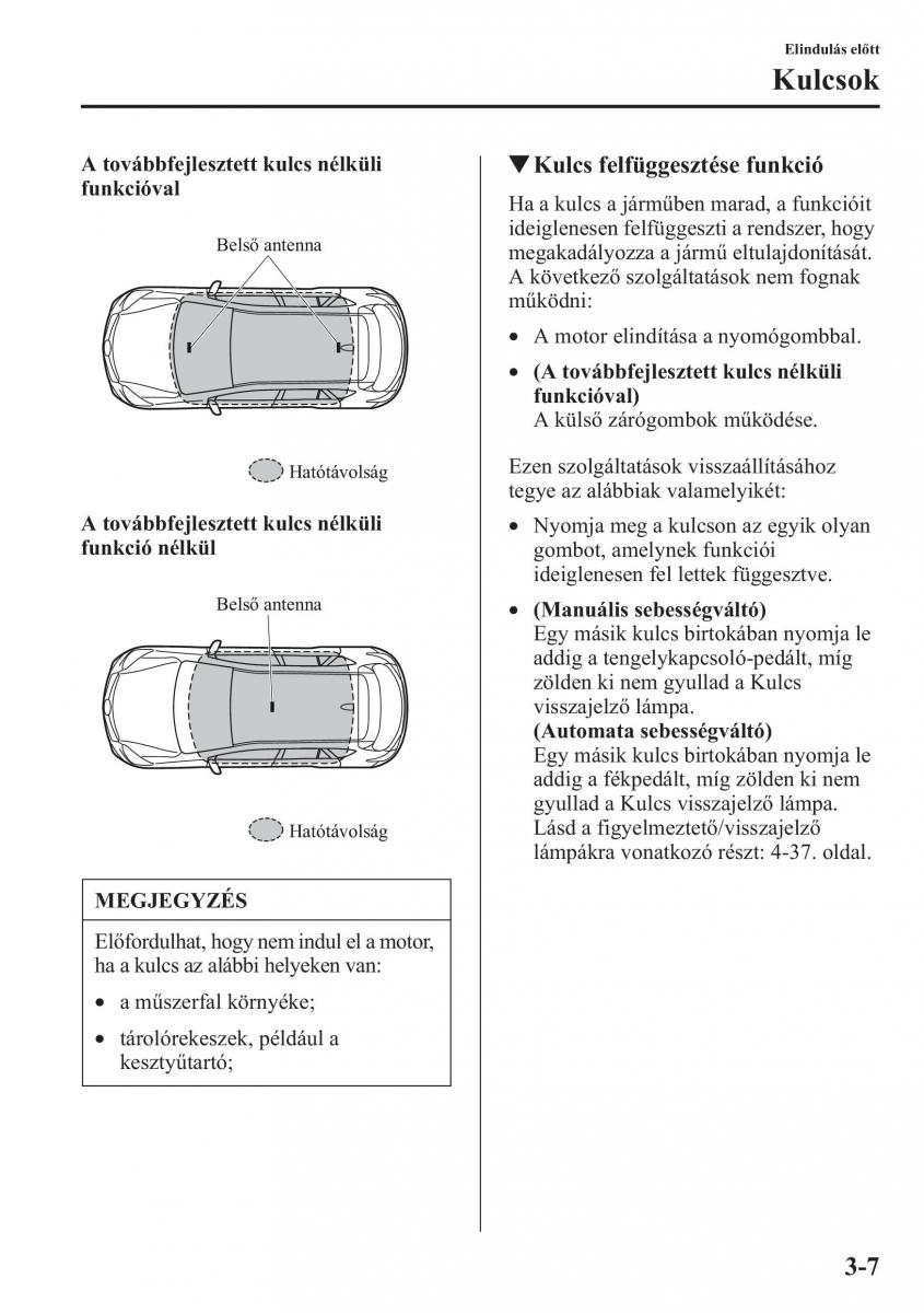 Mazda CX 5 Kezelesi utmutato / page 80