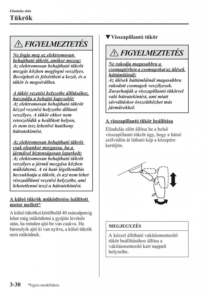 Mazda CX 5 Kezelesi utmutato / page 103