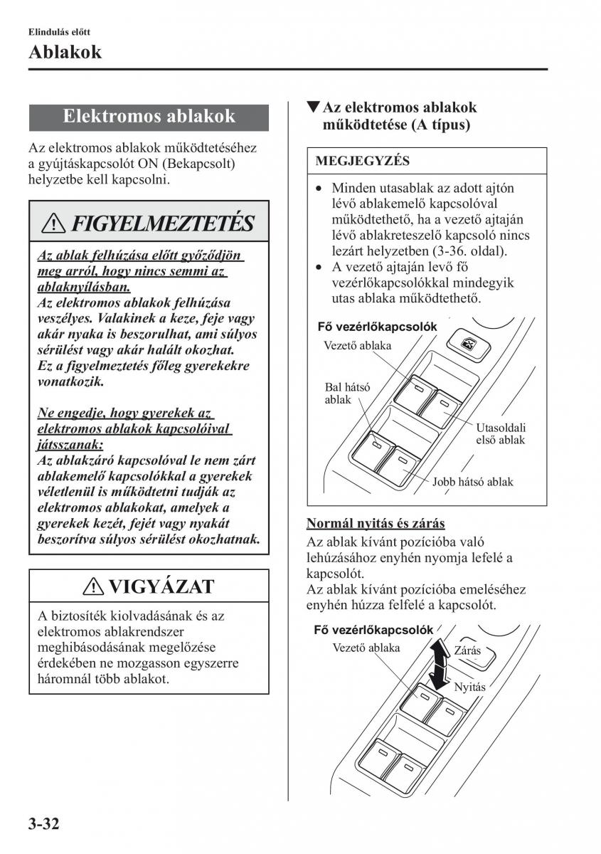 Mazda CX 5 Kezelesi utmutato / page 105