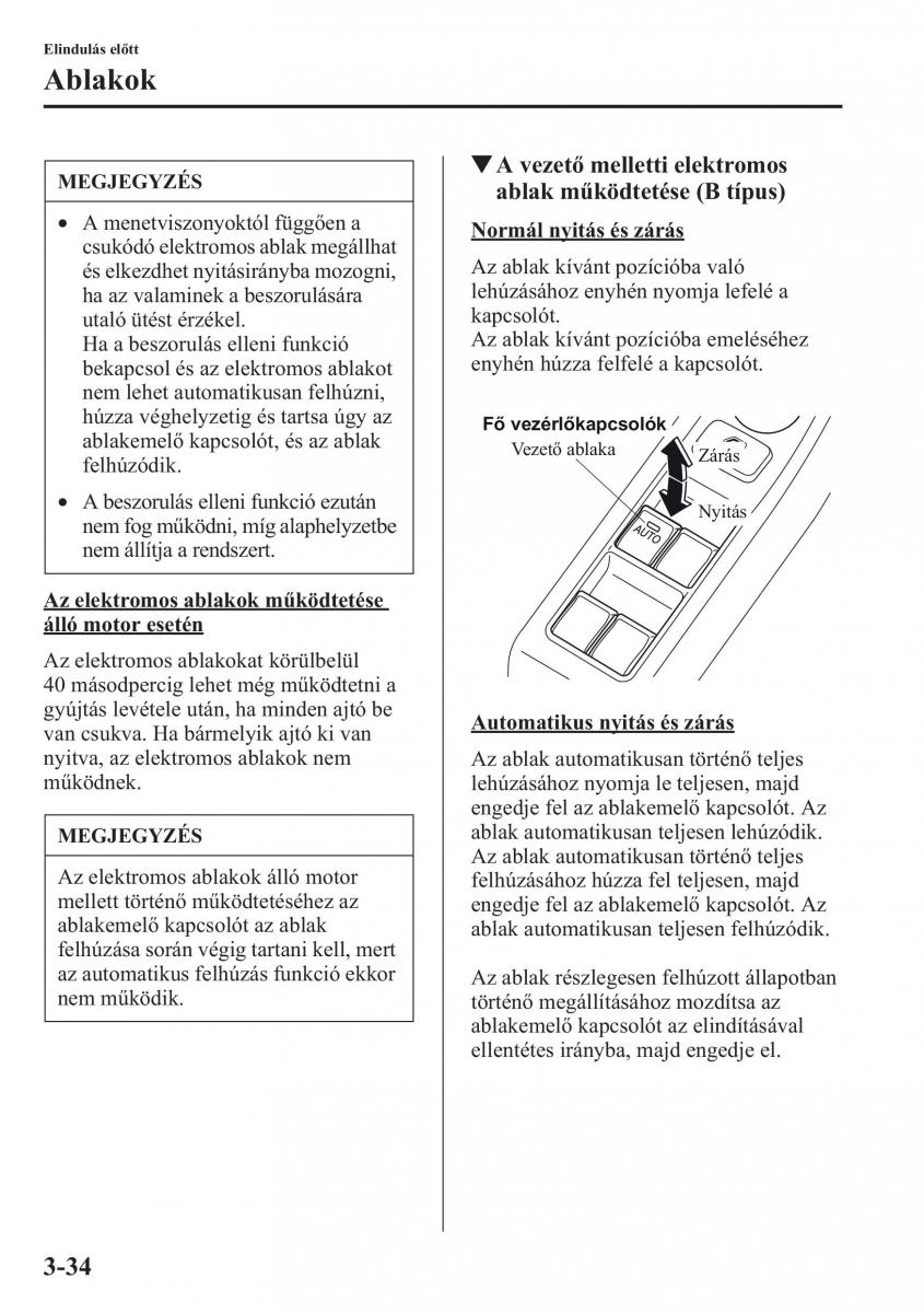 Mazda CX 5 Kezelesi utmutato / page 107