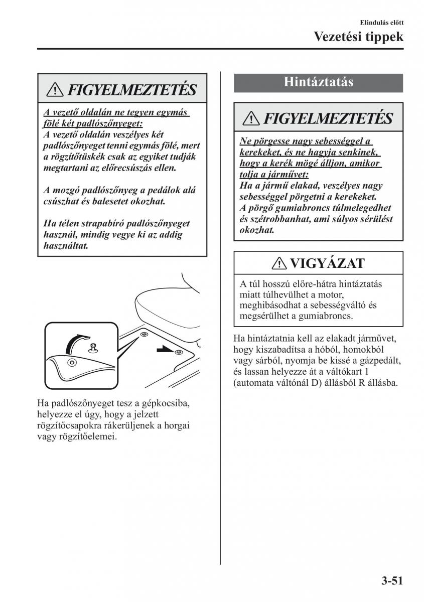 Mazda CX 5 Kezelesi utmutato / page 124