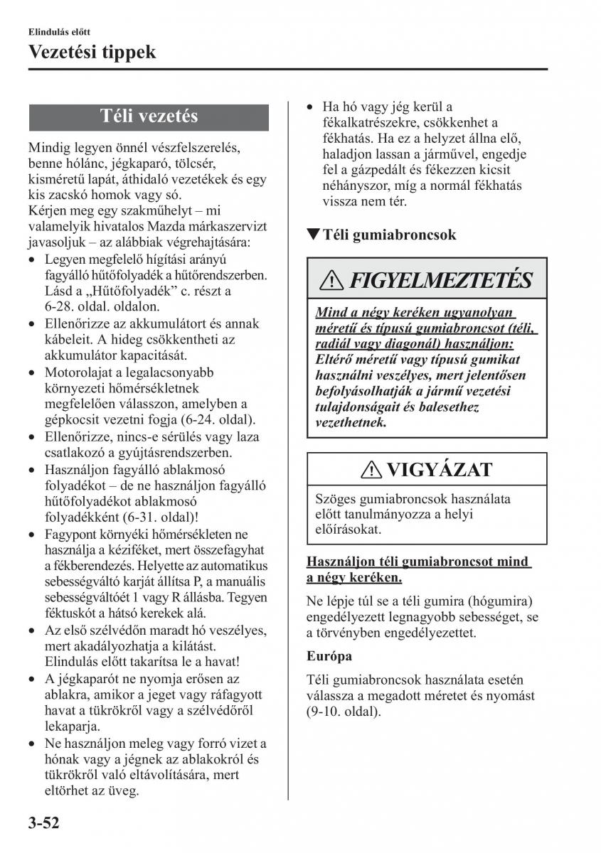 Mazda CX 5 Kezelesi utmutato / page 125