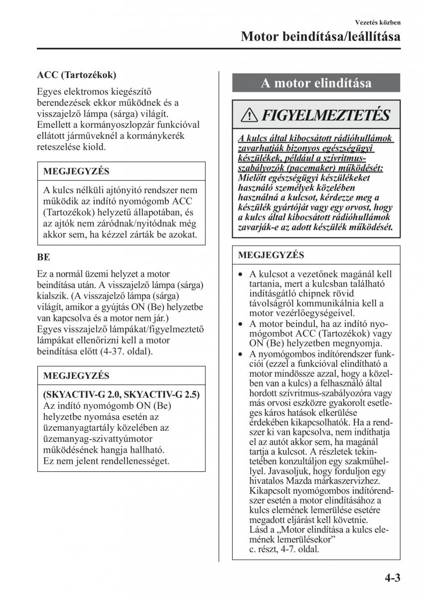 Mazda CX 5 Kezelesi utmutato / page 140