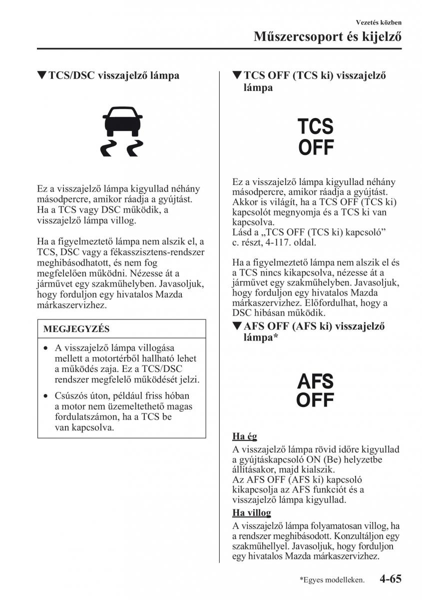 Mazda CX 5 Kezelesi utmutato / page 202