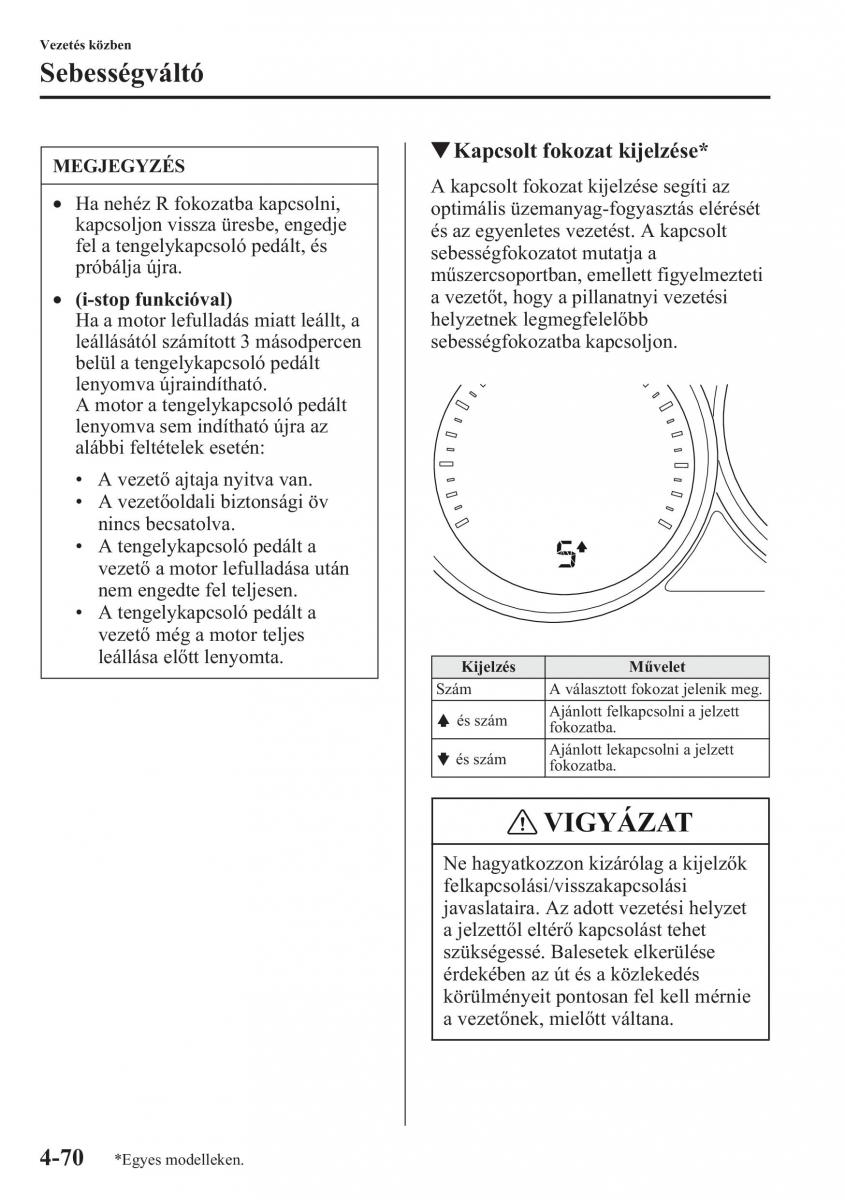 Mazda CX 5 Kezelesi utmutato / page 207