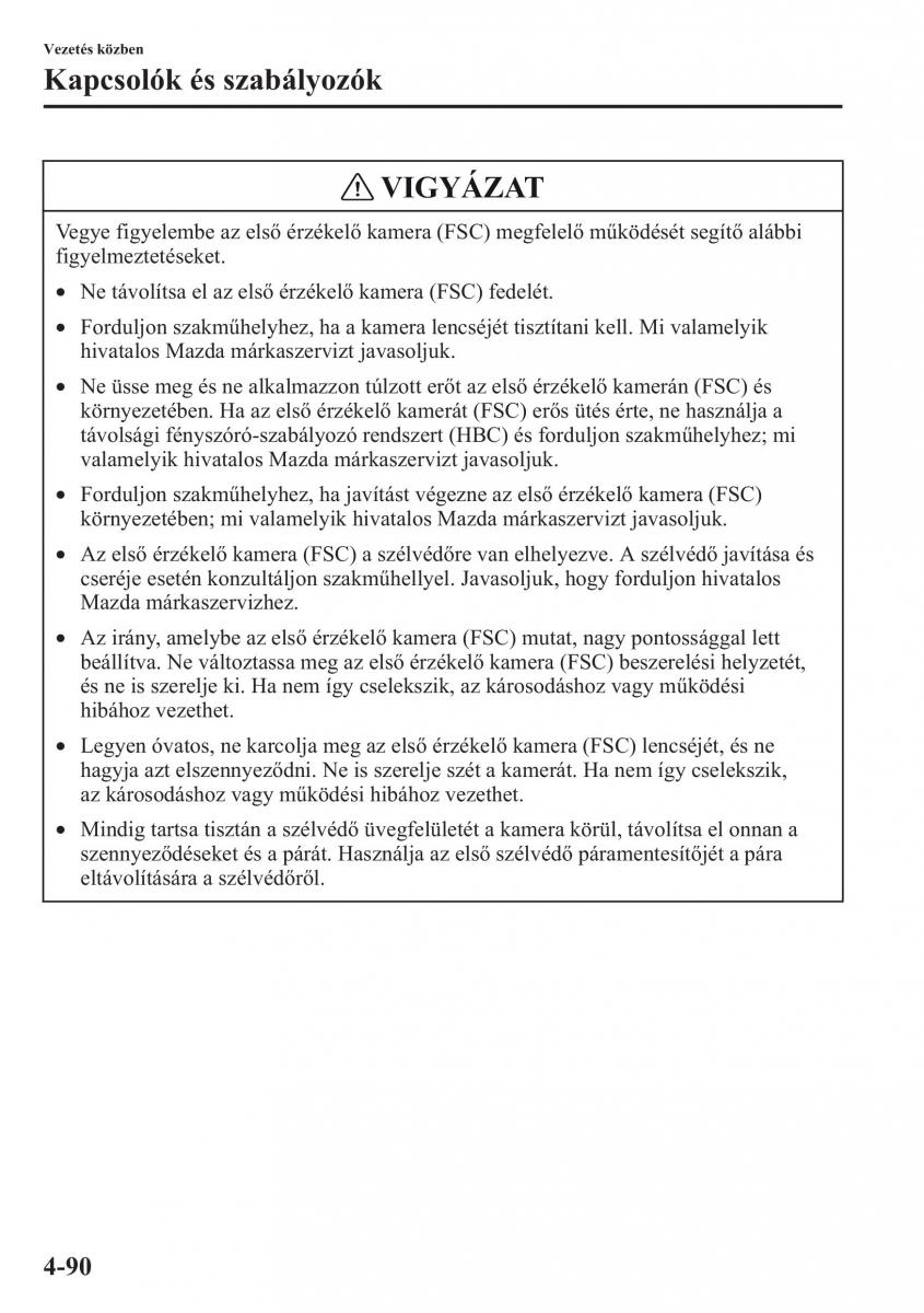 Mazda CX 5 Kezelesi utmutato / page 227