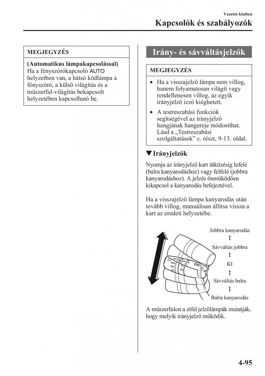 Mazda CX 5 Kezelesi utmutato / page 232