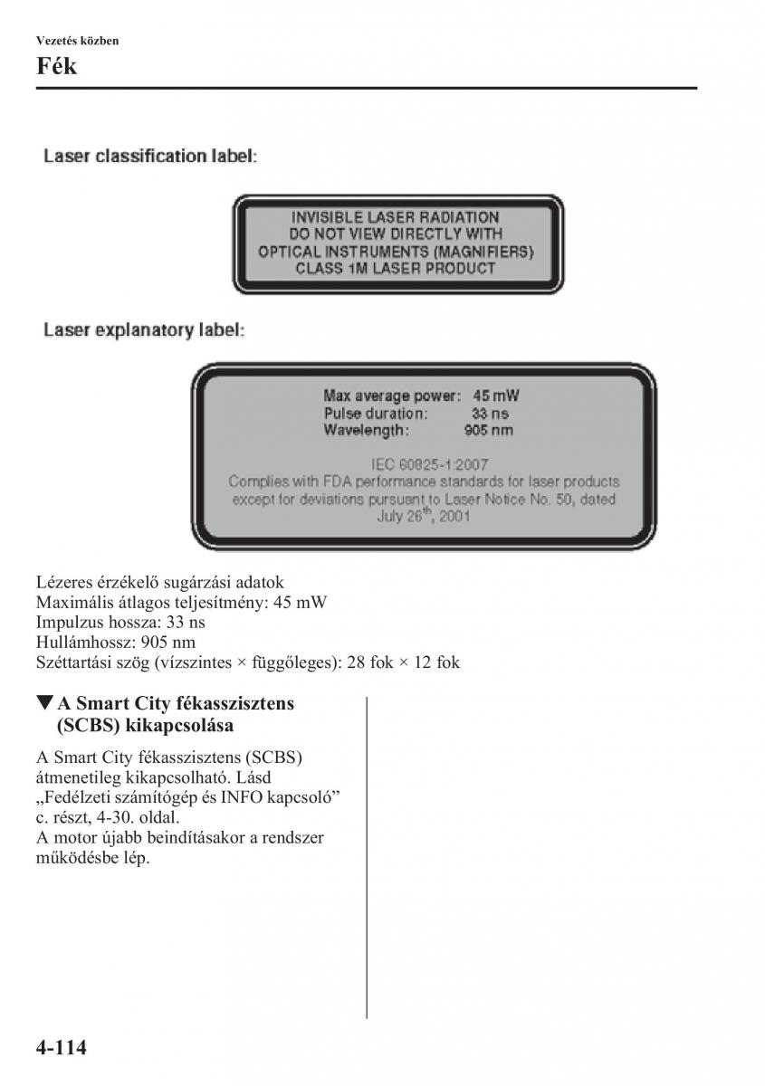 Mazda CX 5 Kezelesi utmutato / page 251