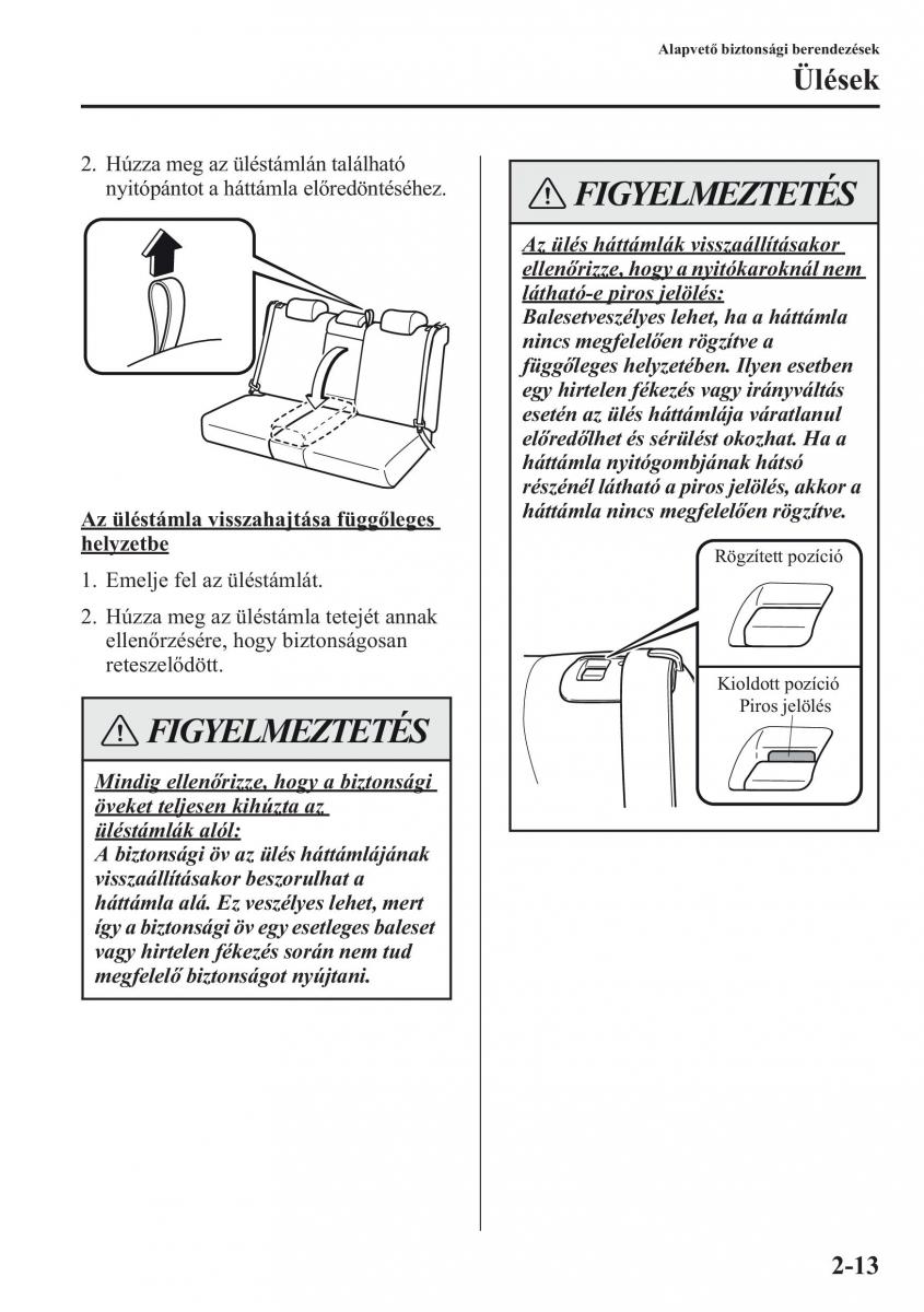 Mazda CX 5 Kezelesi utmutato / page 28