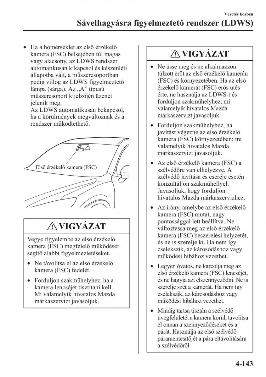 Mazda CX 5 Kezelesi utmutato / page 280