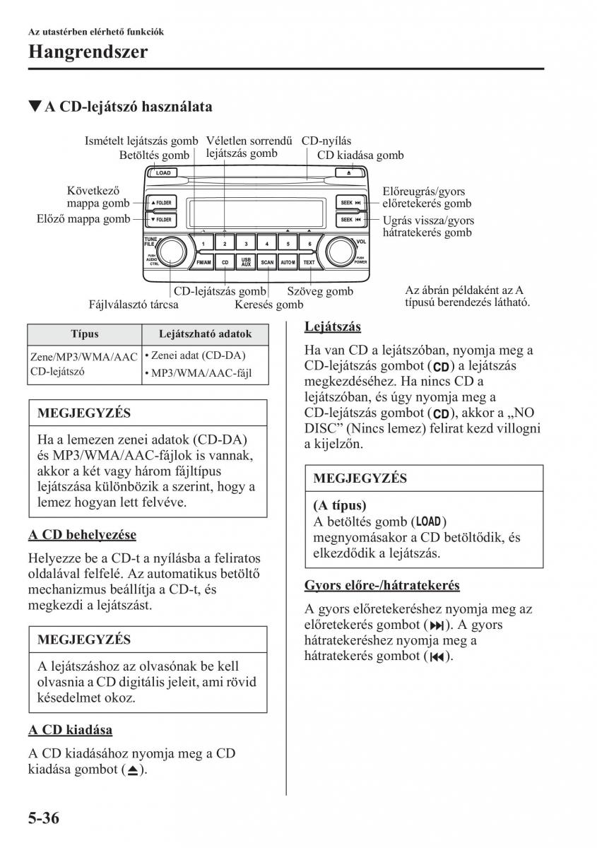 Mazda CX 5 Kezelesi utmutato / page 343