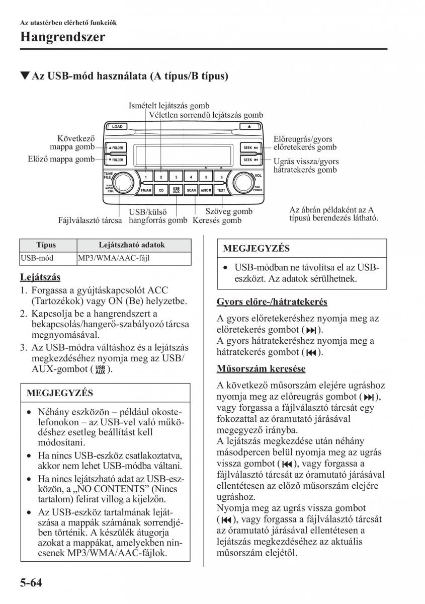 Mazda CX 5 Kezelesi utmutato / page 371