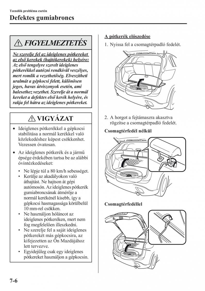 Mazda CX 5 Kezelesi utmutato / page 503