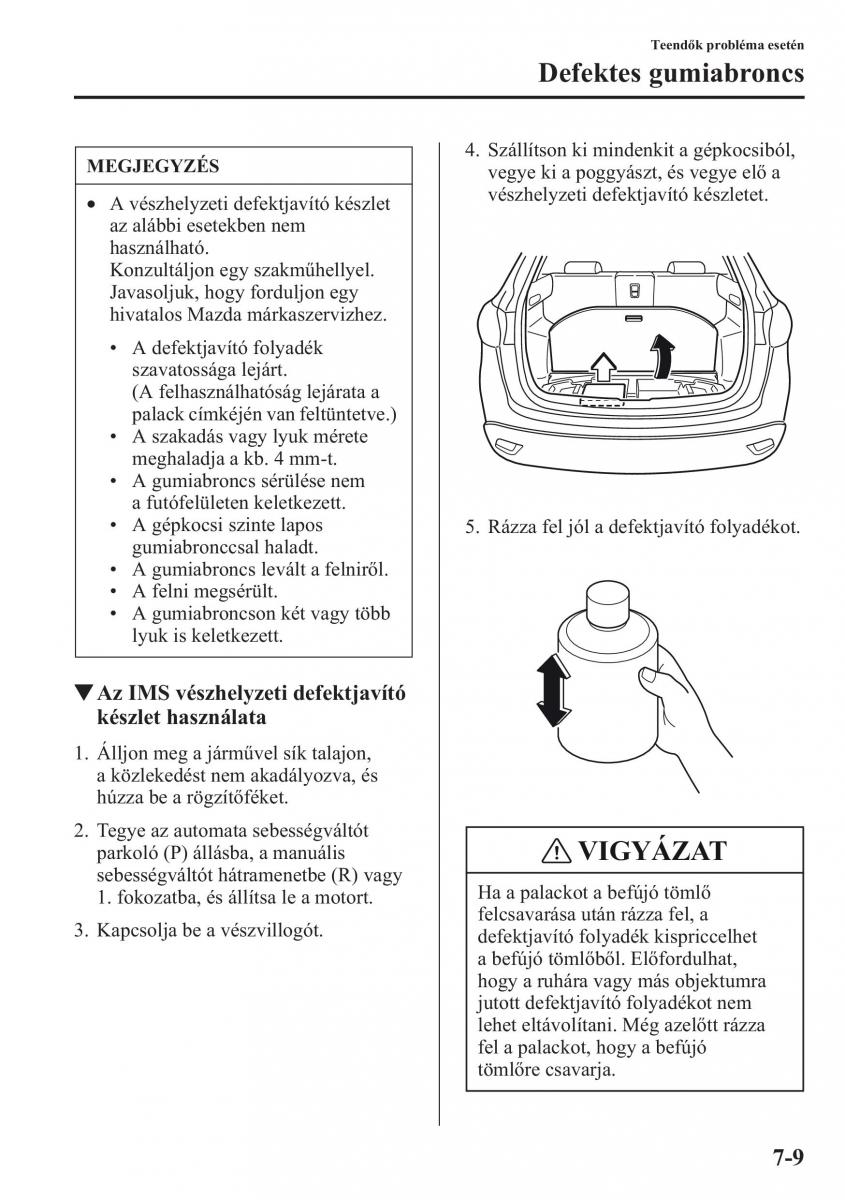 Mazda CX 5 Kezelesi utmutato / page 506