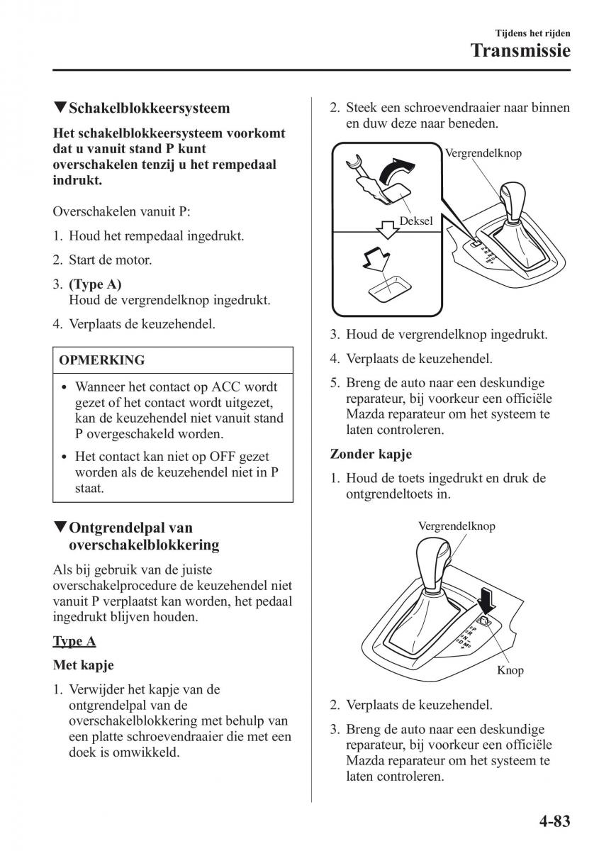 Mazda CX 5 handleiding / page 239