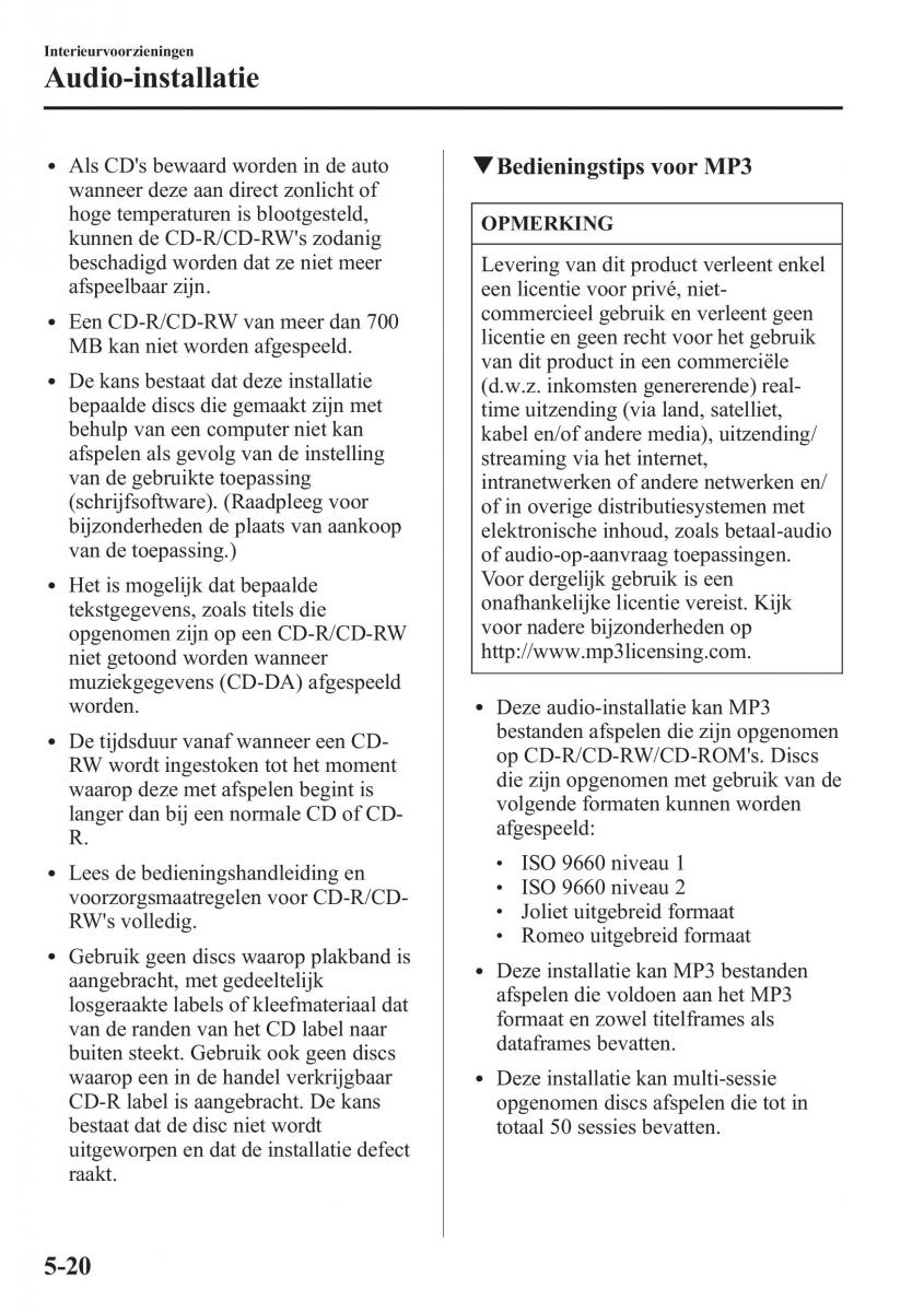 Mazda CX 5 handleiding / page 364