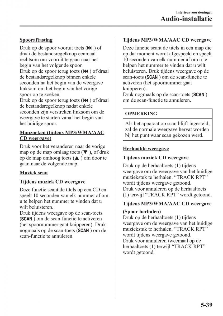 Mazda CX 5 handleiding / page 383