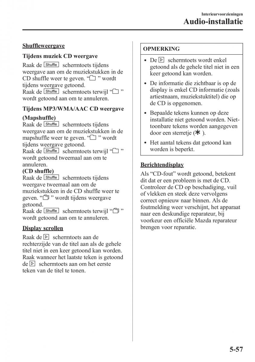 Mazda CX 5 handleiding / page 401