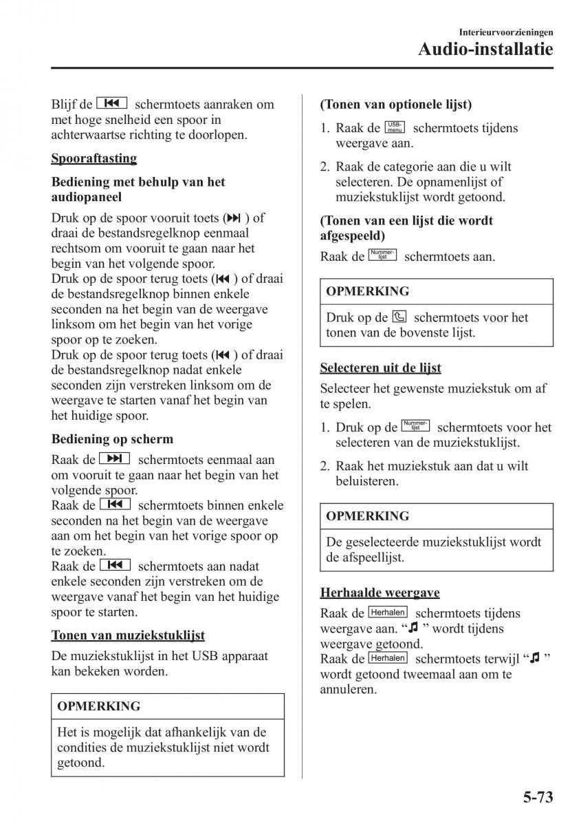 Mazda CX 5 handleiding / page 417