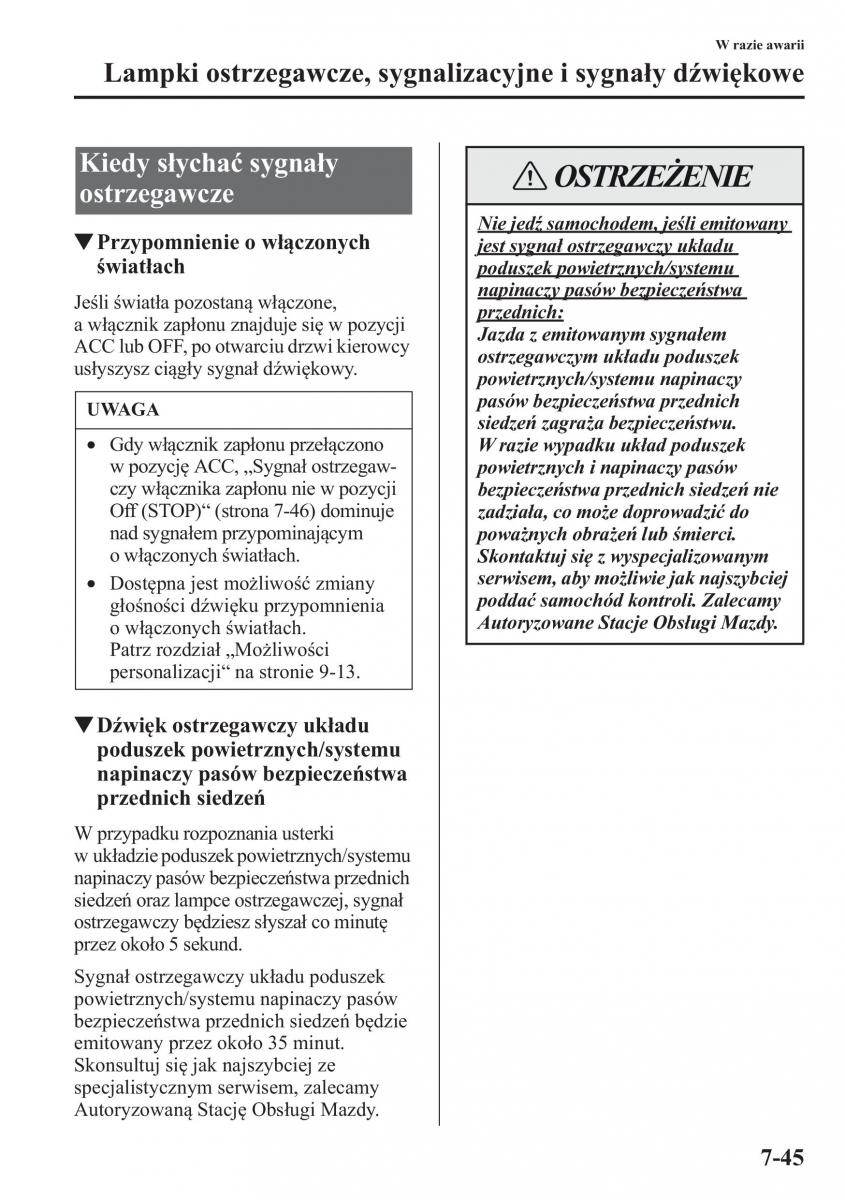 Mazda CX 5 instrukcja obslugi / page 542