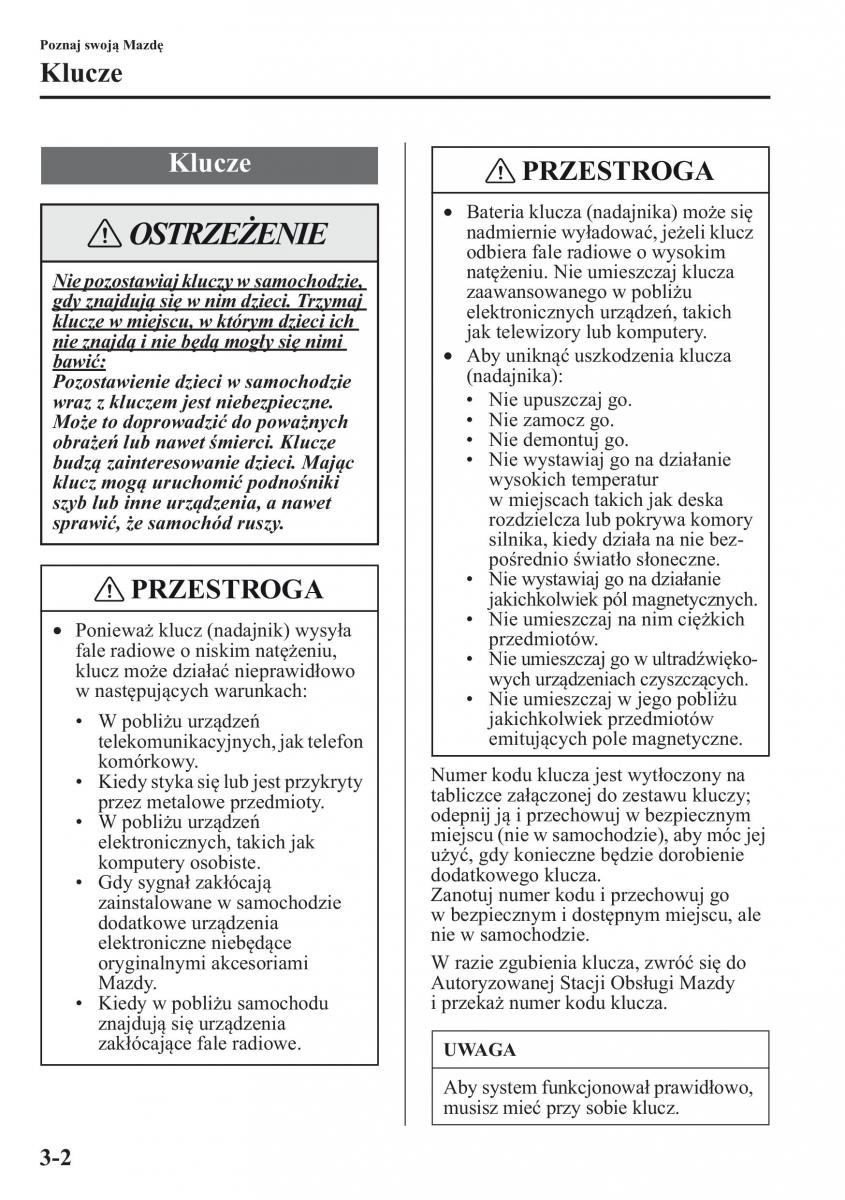 Mazda CX 5 instrukcja obslugi / page 75