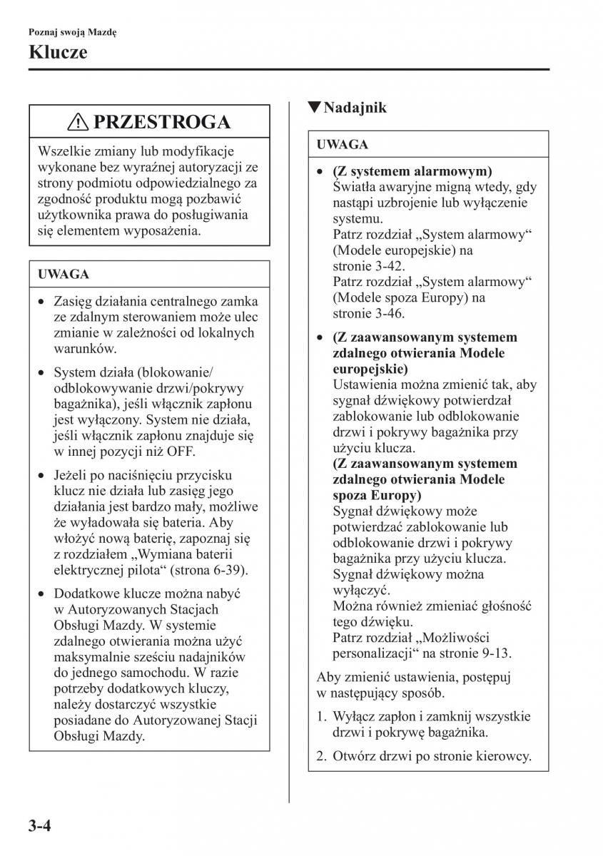 Mazda CX 5 instrukcja obslugi / page 77