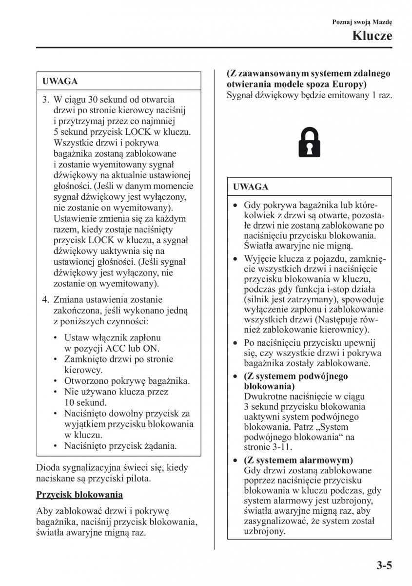 Mazda CX 5 instrukcja obslugi / page 78