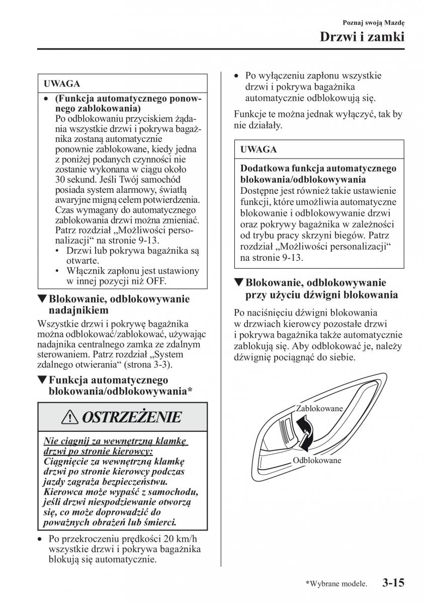 Mazda CX 5 instrukcja obslugi / page 88