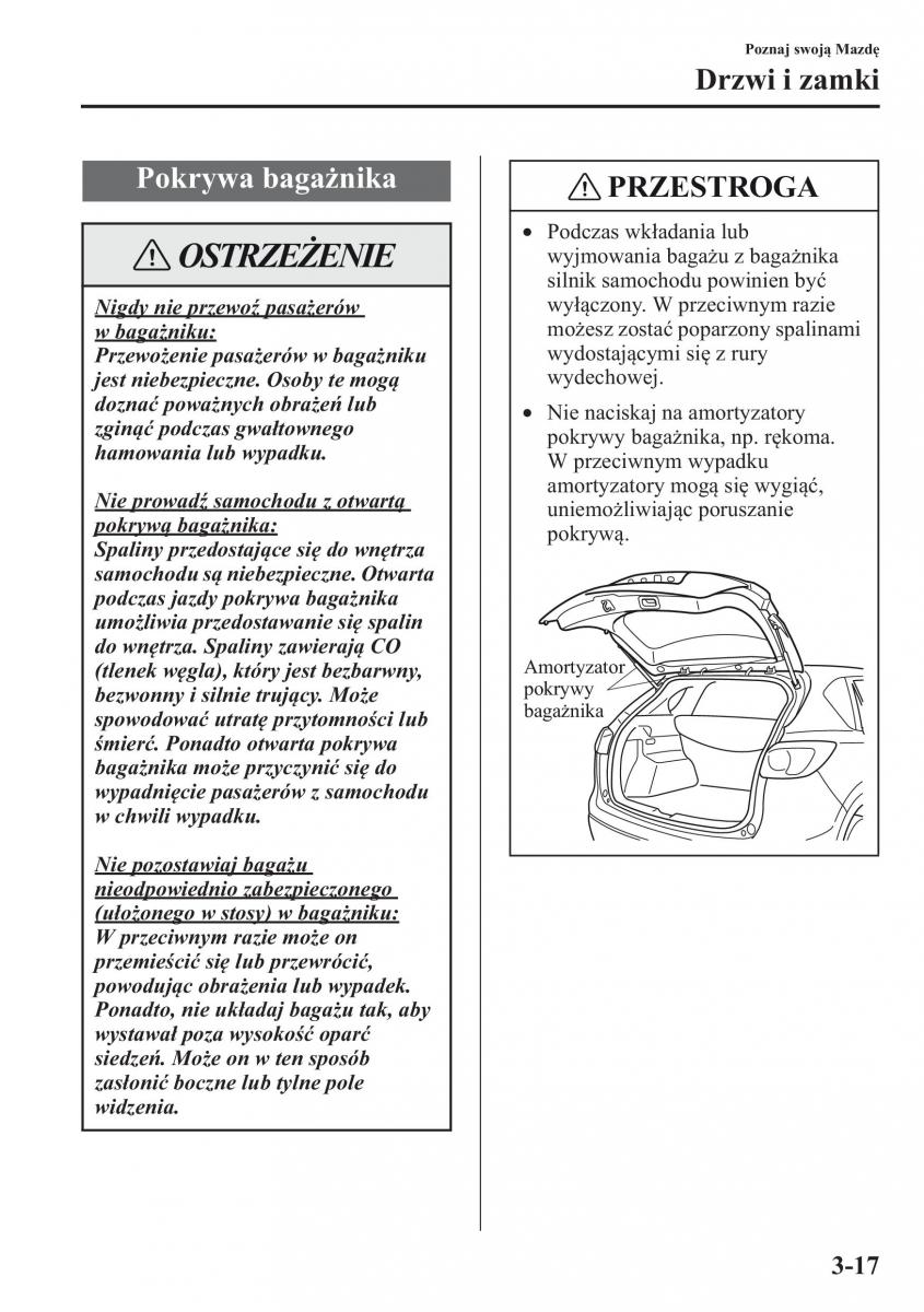 Mazda CX 5 instrukcja obslugi / page 90