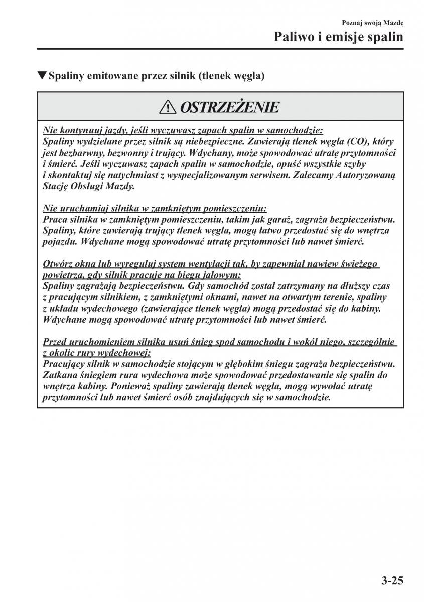 Mazda CX 5 instrukcja obslugi / page 98